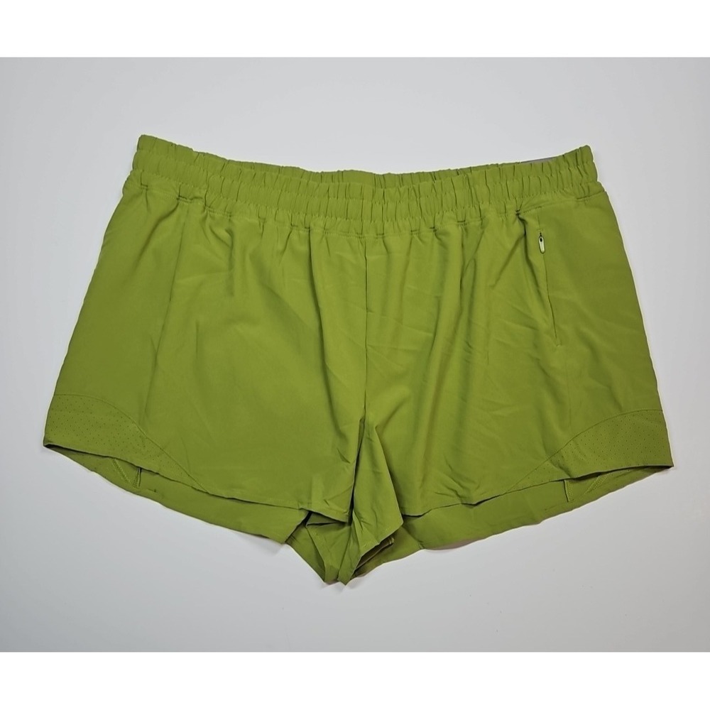 Calia Run Collection Infinity 3" Womens Green‎ Lined Running Shorts Size XL NWT